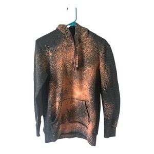 Goodfellow & Co Hoodie S Bleach Dyed Acid Wash Distressed Grunge Upcycled